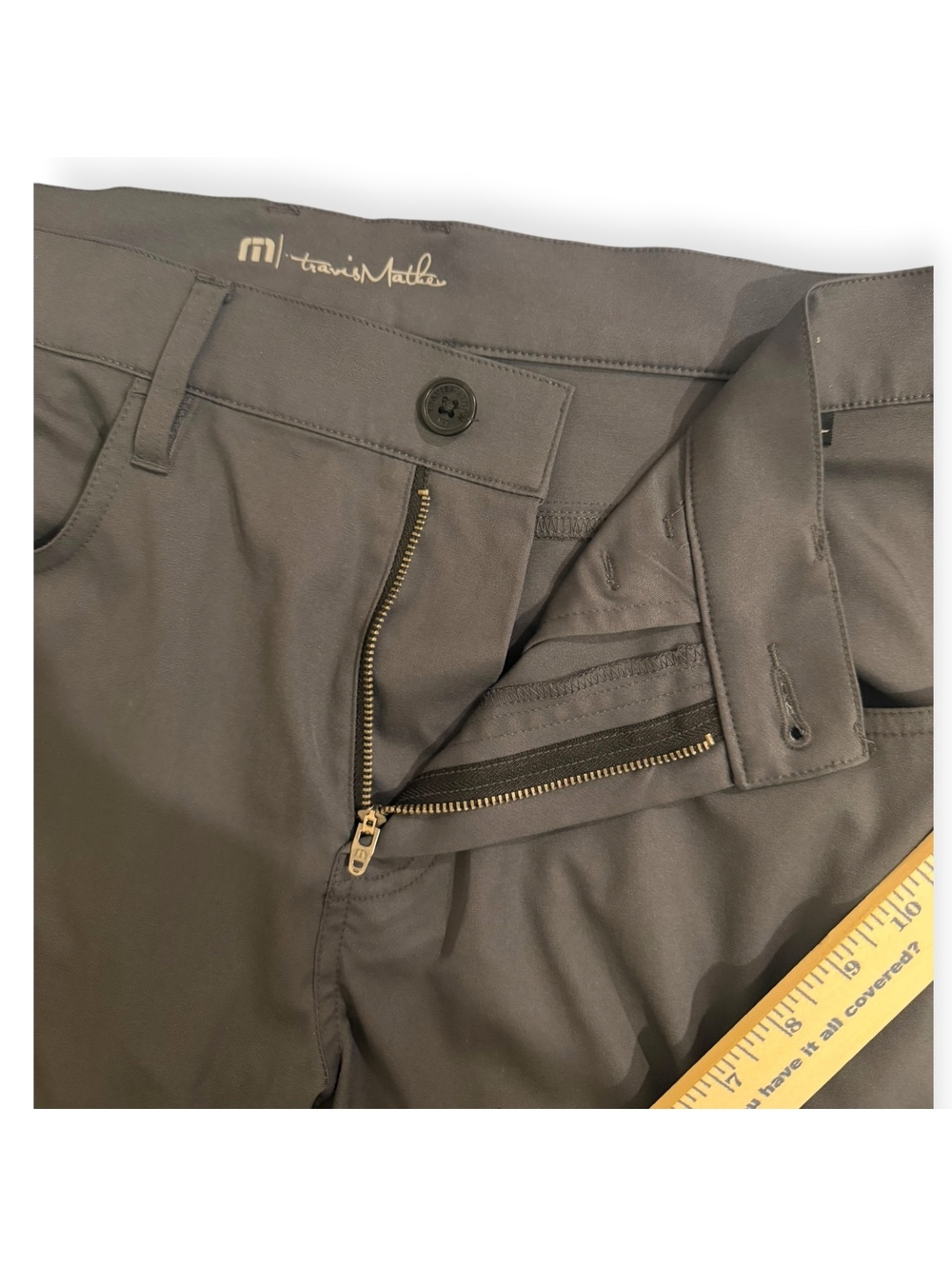 TravisMathew Men's Grey Golf Performance Pants 33x32